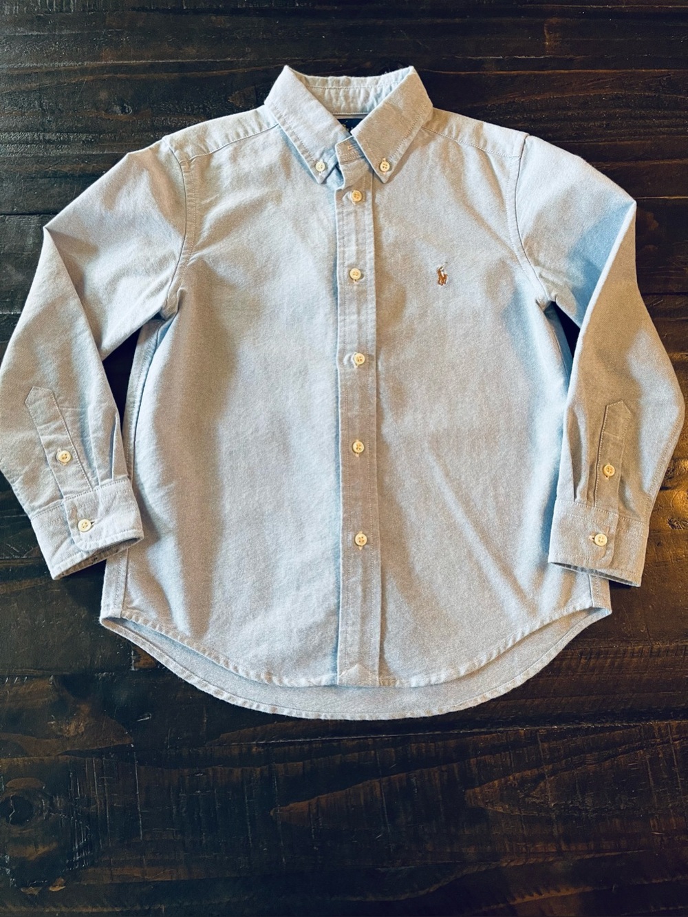 Polo Ralph Lauren Embroidered Pony Logo Oxford Button Down Shirt Size 6
